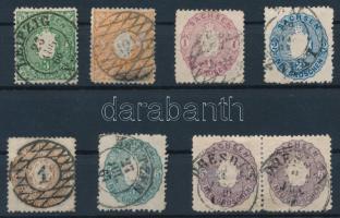 Ónémet állam - Sachsen 1863 Mi 14-19 az utóbbi párban (min. Mi EUR 190.-)
