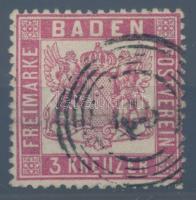 Ónémet állam - Baden 1862 Mi 16 RR! (min. Mi EUR 380.-)