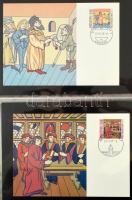 Svájc 77 db CM 20 lapos A/4 FDC berakóban