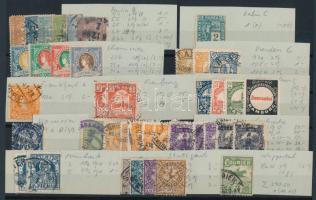 Német helyi kiadások 40 db bélyeg stecklapon (Mi DEM 290.-)