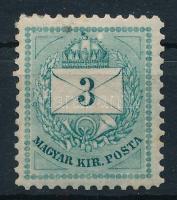 1874 3kr 11 1/2 fogazással (folt / spot)