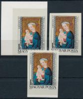 1984 3 db Karácsony vágott bélyeg