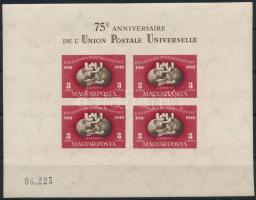1950 UPU vágott blokk (180.000)