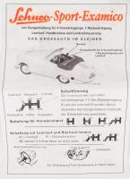 Schuco Examico Polizei modell autó, kulccsal,leírással, dobozában