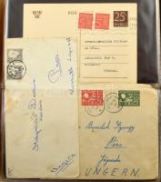 Svédország 101 db-os levél / FDC gyűjtemény, 100 férőhelyes levél berakóban