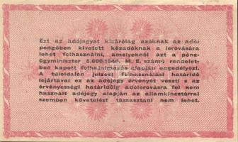 1946. 10.000AP (3x), 500.000AP (3x), 1000.000AP (3x), 10.000.000AP (1x) T:II,III