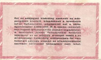 1946. 10.000AP (3x), 500.000AP (3x), 1000.000AP (3x), 10.000.000AP (1x) T:II,III