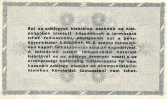 1946. 10.000AP (3x), 500.000AP (3x), 1000.000AP (3x), 10.000.000AP (1x) T:II,III