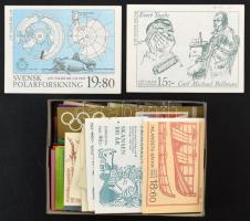 124 db főleg svéd bélyegfüzet