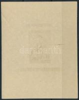 1951 Lila vágott blokk (450.000) (2 apró ránc / 2 small creases)