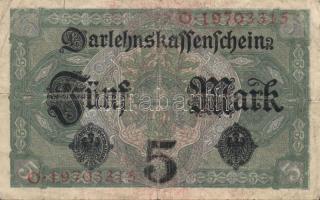 Német Birodalom/Császárság 1906-1917. 7db klf bankjegy T:II,III