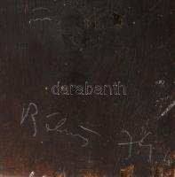 Bálint Endre (1914-1986): IV. parancsolat, 1974. Ceruza, fatábla, jelezve jobbra lent. Hátoldala ort...