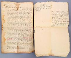 cca 1700 Lipót császár oklevelének másolata melyben a sepsiszentgyörgyi Réty Gazda Bálintot részesíti adományban, megerősítési záradékokkal + egy egyéb témájú okmány