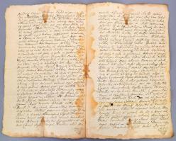 cca 1700 Lipót császár oklevelének másolata melyben a sepsiszentgyörgyi Réty Gazda Bálintot részesít...