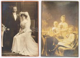 2 db kabinetfotó, egyik Mai és társa