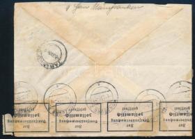 Deutsches Reich 1936 Levél Dél Afrikába Mi 522b egyes bérmentesítéssel Ritka szín! (Mi EUR 220.-). C...