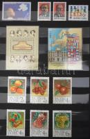 Gyűjteményrészek, maradékok, többletek, főleg postatiszta régebbi és modern anyag berakókban, boríté...