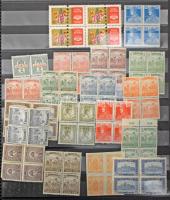 Gyűjteményrészek, maradékok, többletek, főleg postatiszta régebbi és modern anyag berakókban, boríté...