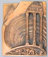 Olcsai Kiss Zoltán (1895-1981): Minotaurosz. Bronz kisplasztika. Jelzett 24x28 cm