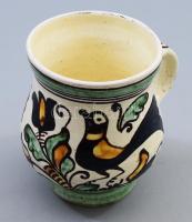 Páll Antalné madaras korsó, jelzett, kis kopással, m: 11,5 cm