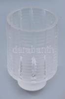 cca 1960, Tapio Wirkkala designer (1915-1985), feltehetően Rosenthal gyár, modernista váza. Jelzés nélkül, részben savmaratott, aljánál kis ütődéssel, m: 16 cm