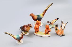 Bodrogkeresztúr 6 darab figura, m: 19 cm alatt, közte sérült