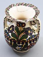 Lázi János (1912-1980): Hódmezővásárhelyi váza. Sérült, jelzett, m: 14 cm