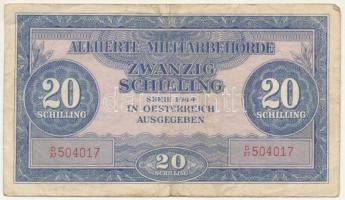 Ausztria / Szövetséges megszállás 1944. 20Sch T:F Austria / Allied Occupation 1944. 20 Schilling C:F Krause P#107