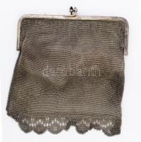 Ezüst (Ag) színházi táska, jelzett, nettó 175g