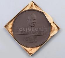 Meissen emlékplakett Albert Leo Schlageter (1894-1922) mártír emlékére, dobozában, d: 8,5 cm