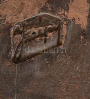 Izsépy Margit: Art deco váza, stilizált leveles mintás díszítéssel. Jelzett, kis kopással, m: 25 cm