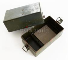 Katonai műszerdoboz, 18x10x12 cm