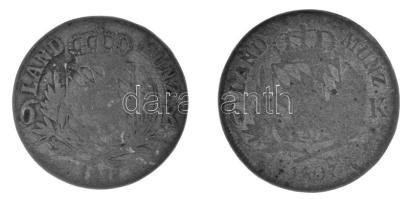 Német államok / Bajorország 1807. 6kr billon "Miksa József" (2,66g) + 1815. 6kr billon &qu...