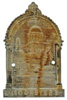 DN "Esztergom A.D. 1001" egyoldalas fém lemez felvarró, "Ludvig BP" gyártói jelz...