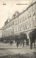 Arad Andrássy square Hotel Central and the shops of Sándor Singer