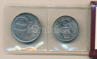 1983. 20f Al + 5Ft Ni + 10Ft Ni "FAO" sor, eredeti műbőr tokban, tanúsítvánnyal T:UNC Adamo EM69, EM70, EM71