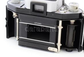 Ihagee Dresden Exa fényképezőgép, Pentacon auto 2.8/29 obejktívvel, tokban