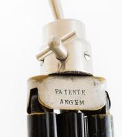 Fényképezőgép állvány, jelzett, kopással, h: 36 cm