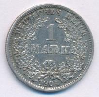 Német Birodalom 1904D 1M Ag T:XF ph. German Empire 1904D 1 Mark Ag C:XF edge error