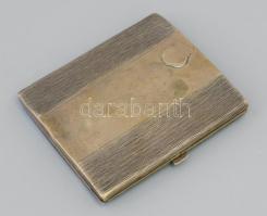 Ezüst (Ag) tárca, jelzett, nettó: 88 gr., 8x9 cm