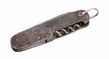 Cserkészbolt cserkész bicska, rajta morze jelzésekkel, h: 9 cm