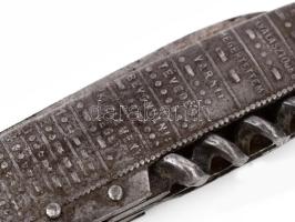 Cserkészbolt cserkész bicska, rajta morze jelzésekkel, h: 9 cm