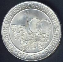 Ausztria 1977. 100Sch Ag "Hall-Tirol" T:BU kis ph.