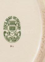 Zsolnay virágmintás hamuzó + pillangó mintás váza m: 6 cm