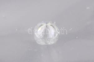 Moissanite 0,1 ct, d: 3 mm, tanúsítvánnyal, bontatlan csomagolásban