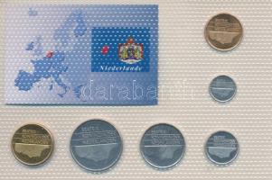 Hollandia 1998-2001. 5c-5G (6xklf) "Hollandia utolsó nemzeti pénzei" vákuumcsomagolt forga...