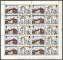 1970 4 db EXPO teljes hajtott ív, 2-2 klf fogazás és ívszéli nyomdai jelzés (16.000 +)