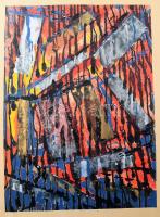 Varga Mátyás (1910-2002): össz. 12 egyedi mű. Klf. technikák, papír, közte 3 db jelzett, klf, közepe...