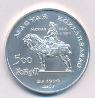 1990. 500Ft Ag "Mátyás király / Beatrix" T:BU Adamo EM113