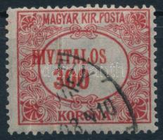 1921/24 Hivatalos 300K a középrész látványosan elcsúszott nyomatával